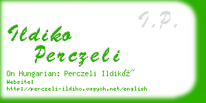 ildiko perczeli business card